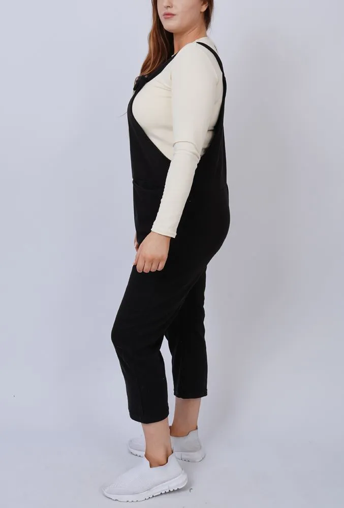 Plain Ribbed Pocket Dungaree