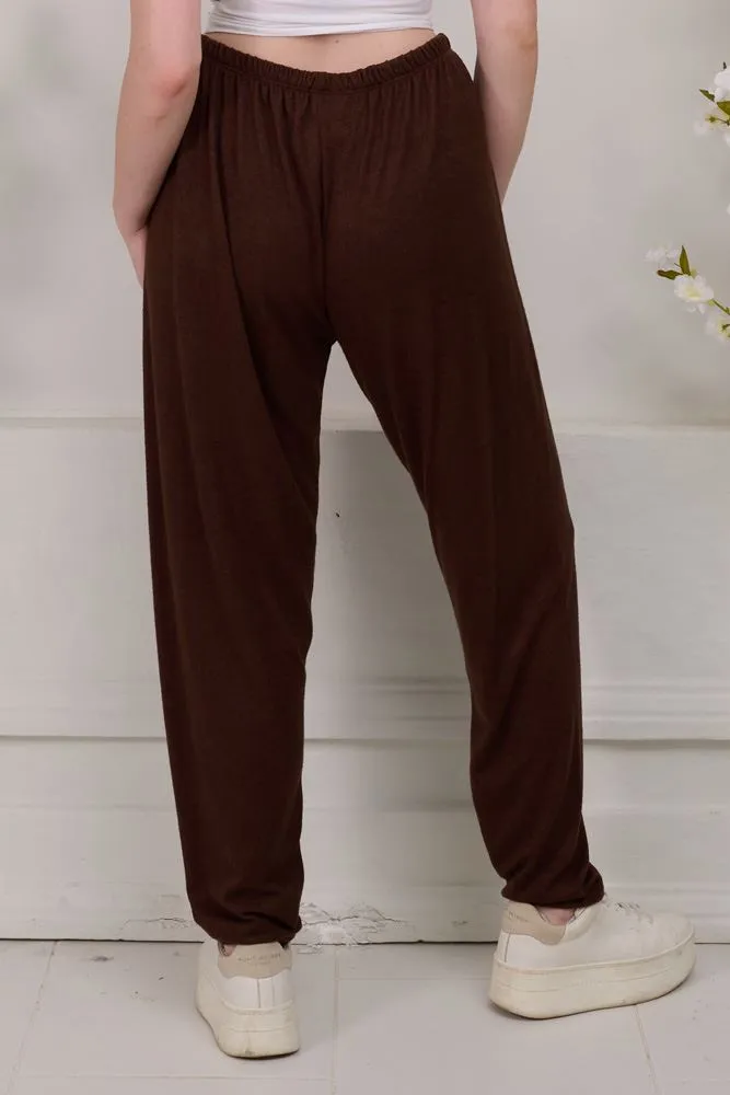 Plain Viscose Trousers