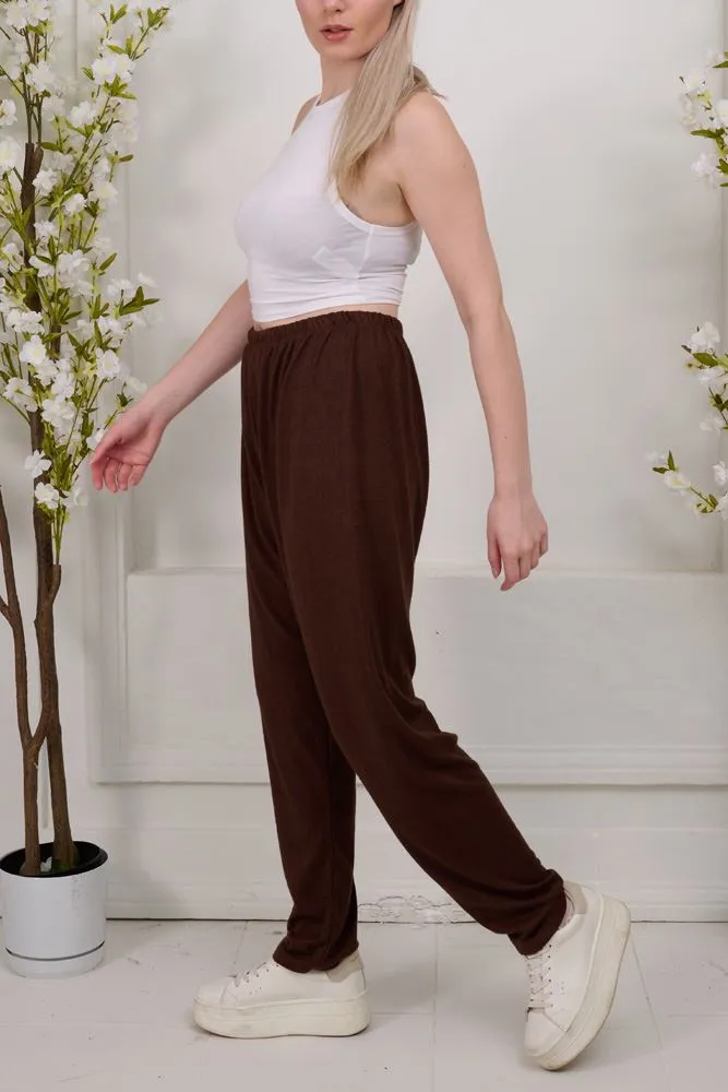 Plain Viscose Trousers
