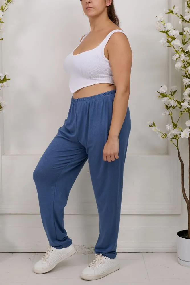 Plain Viscose Trousers
