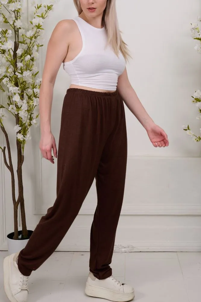 Plain Viscose Trousers