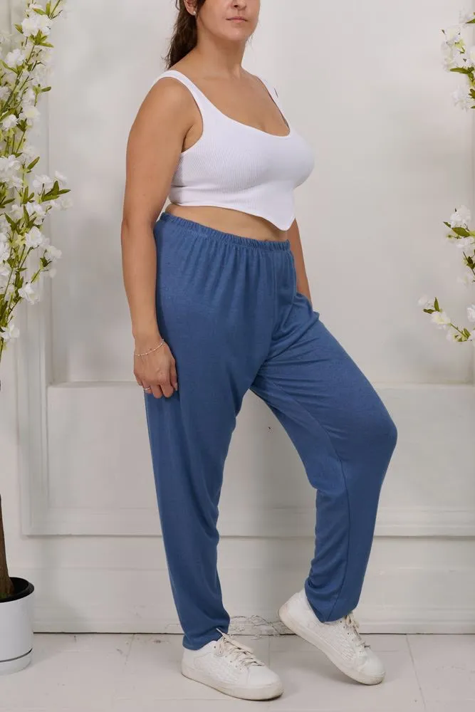 Plain Viscose Trousers