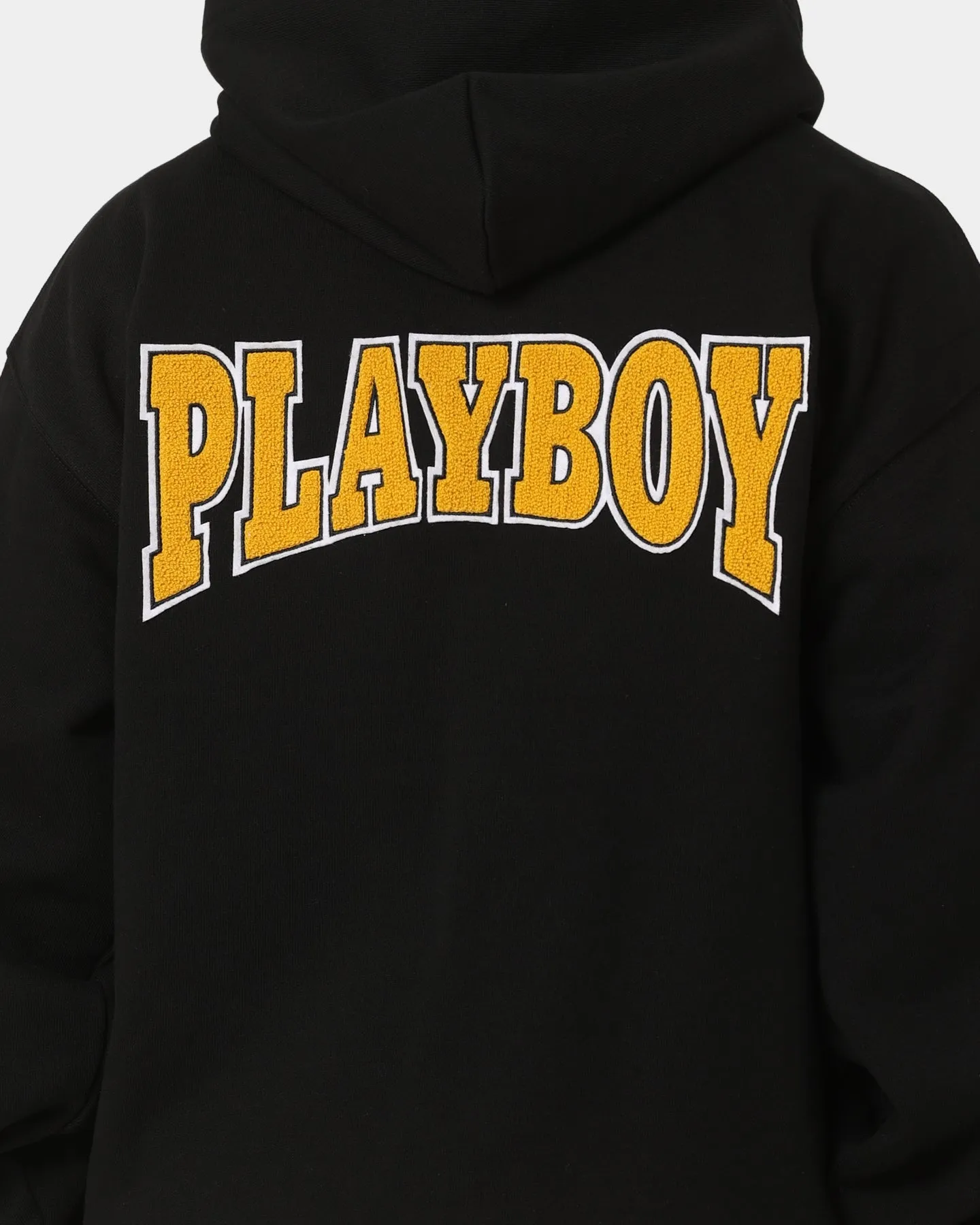 Playboy By CK Full Zip Varsity Hoodie Black