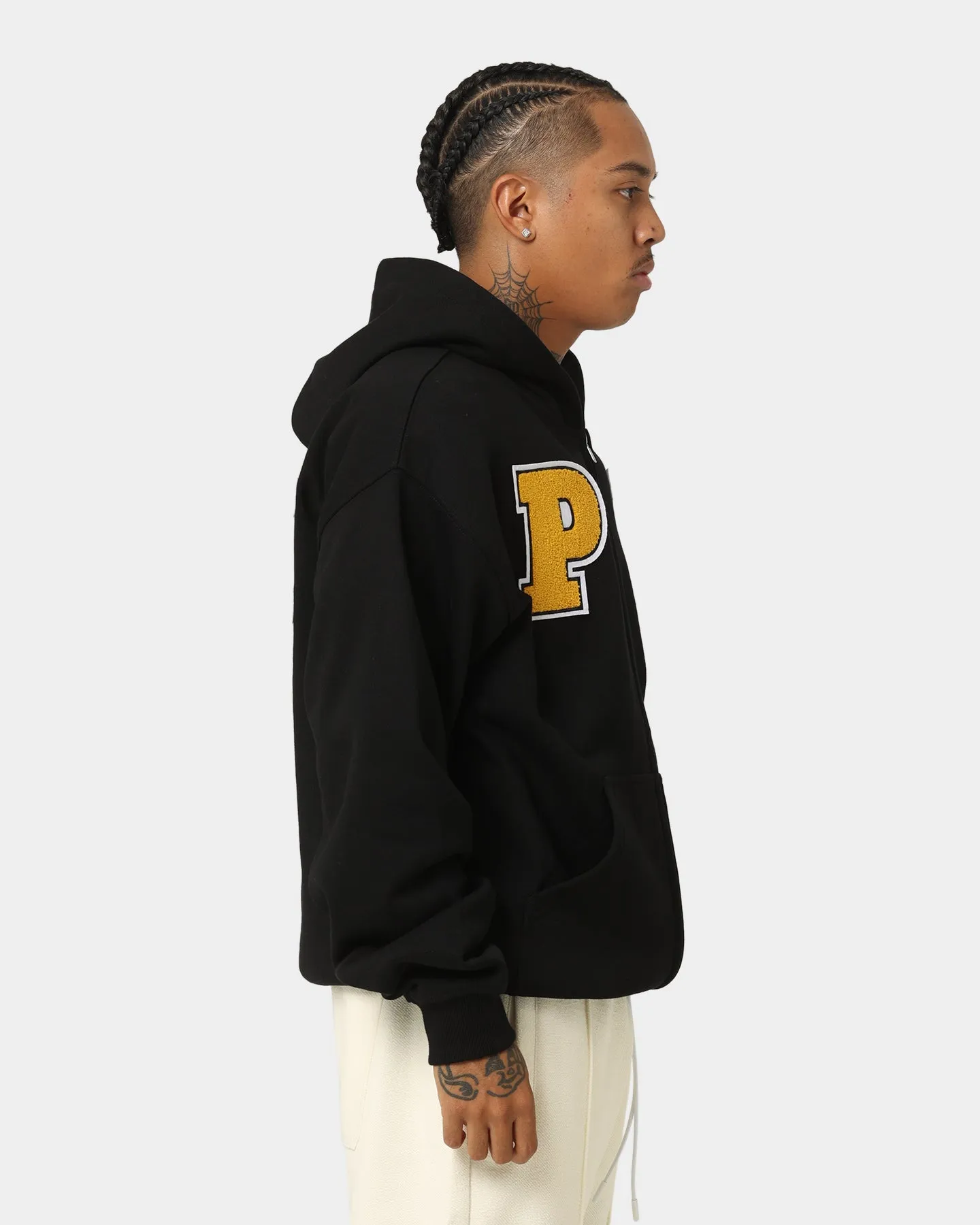 Playboy By CK Full Zip Varsity Hoodie Black