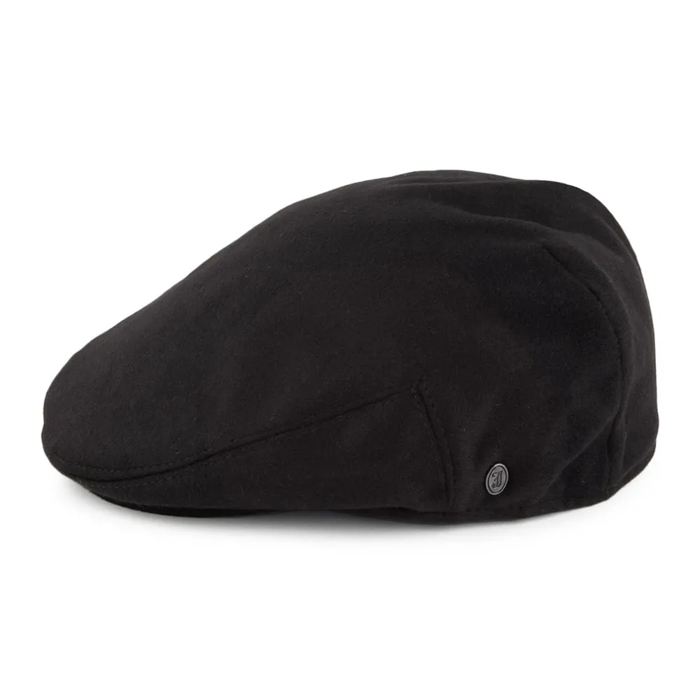 Pure Wool Harlem Flat Cap Black Wholesale Pack