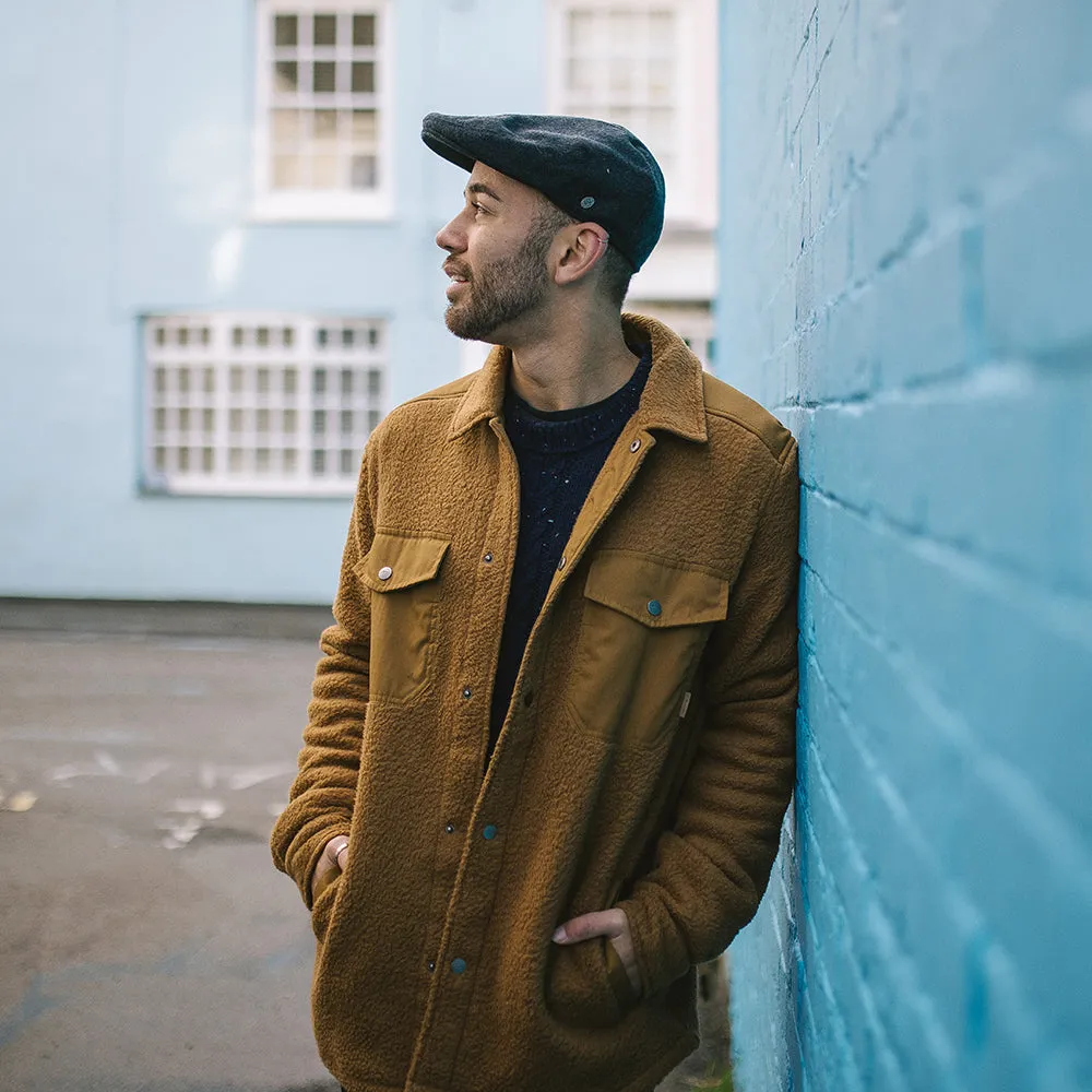 Pure Wool Harlem Flat Cap Charcoal Wholesale Pack