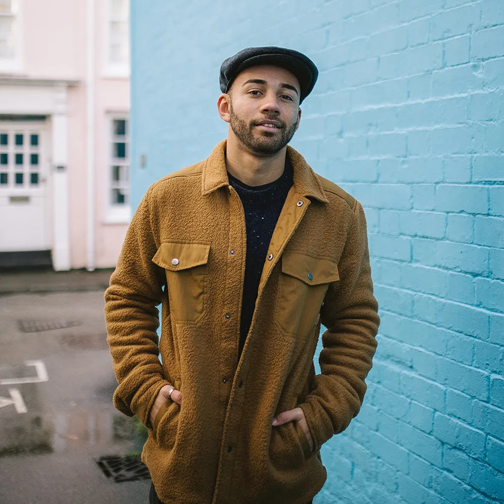 Pure Wool Harlem Flat Cap Charcoal Wholesale Pack