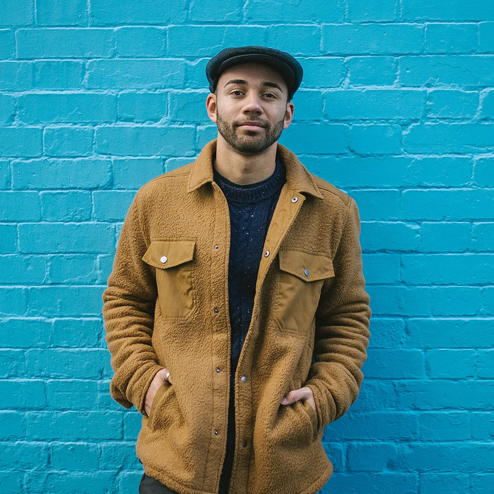 Pure Wool Harlem Flat Cap Charcoal Wholesale Pack