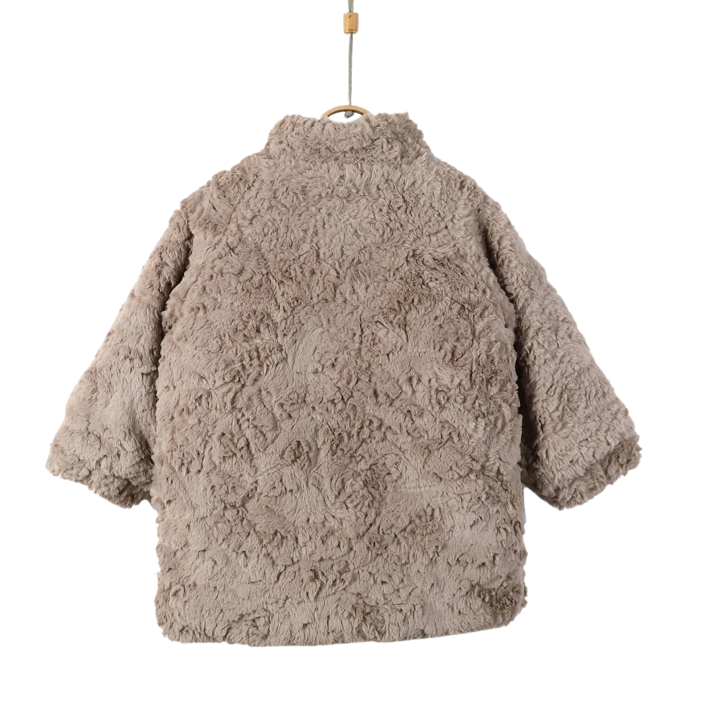 Qila Jacket | Taupe Teddy