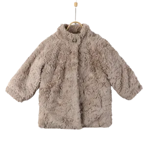 Qila Jacket | Taupe Teddy