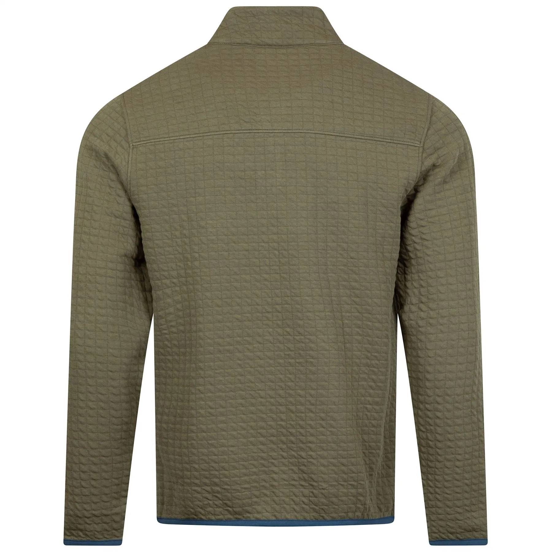 Quad Quilted Quarter Zip Mid Layer Military - AW24