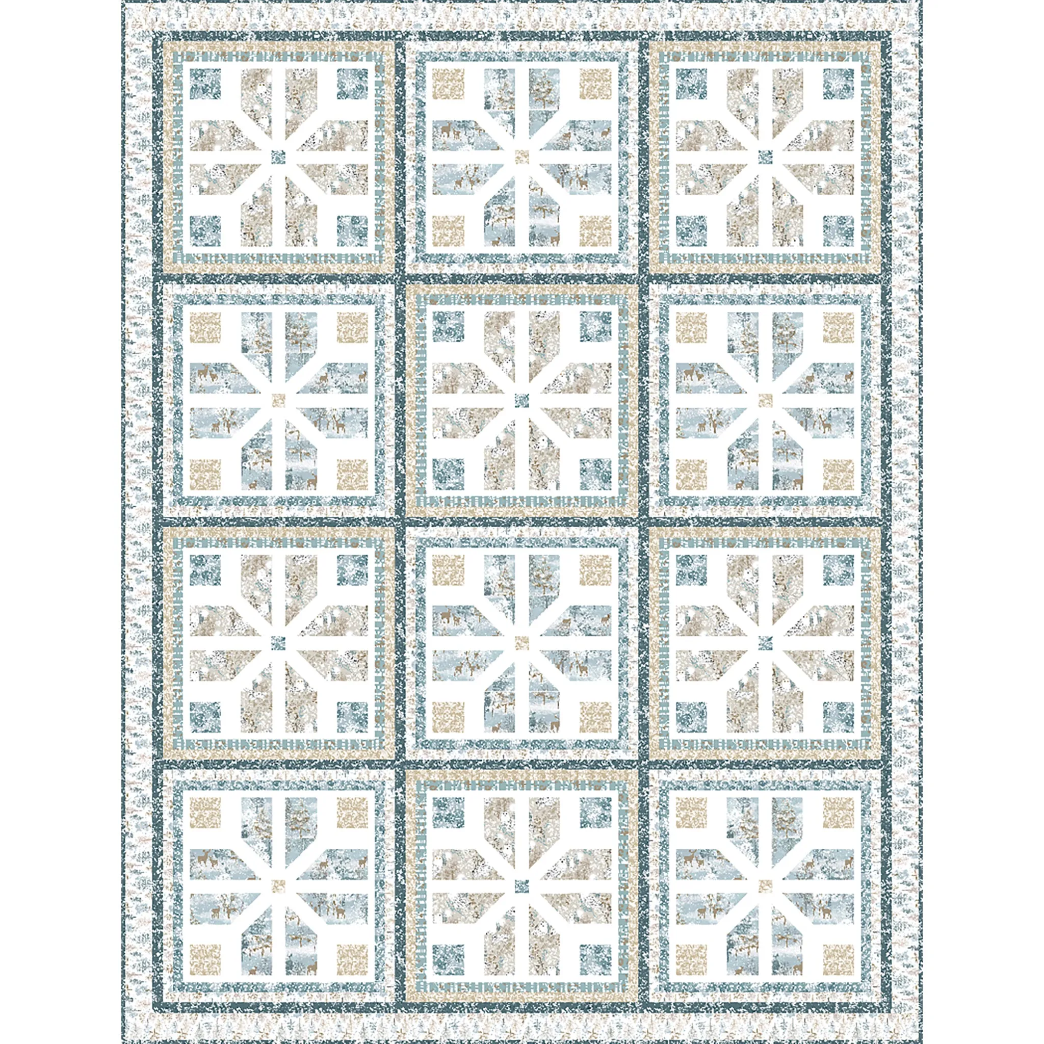 Quiet Winter Morning Quilt TWW-1037e - Downloadable Pattern