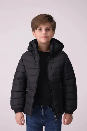 Quilted Jacket With Hood
