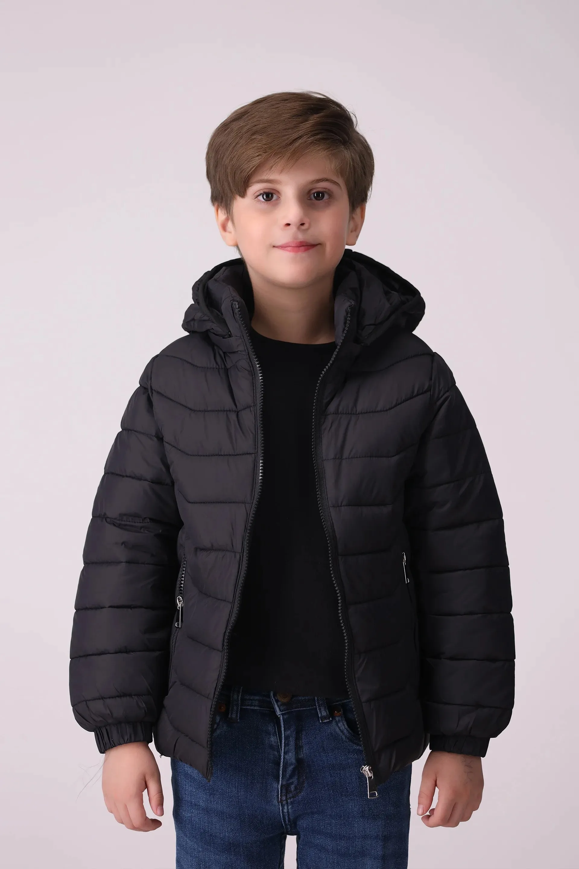 Quilted Jacket With Hood