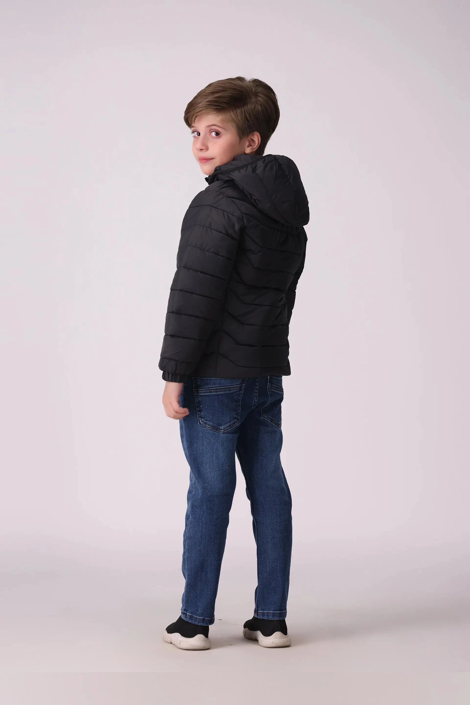 Quilted Jacket With Hood