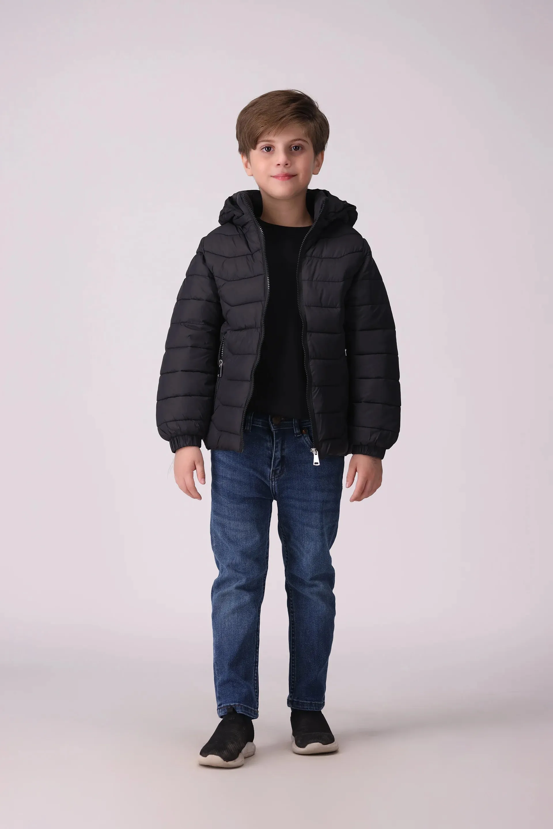 Quilted Jacket With Hood
