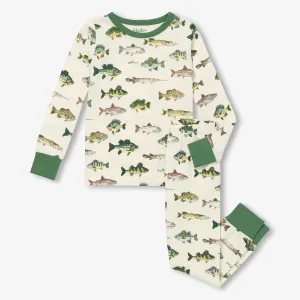 Real Fish Stretch Cotton Pajama Set