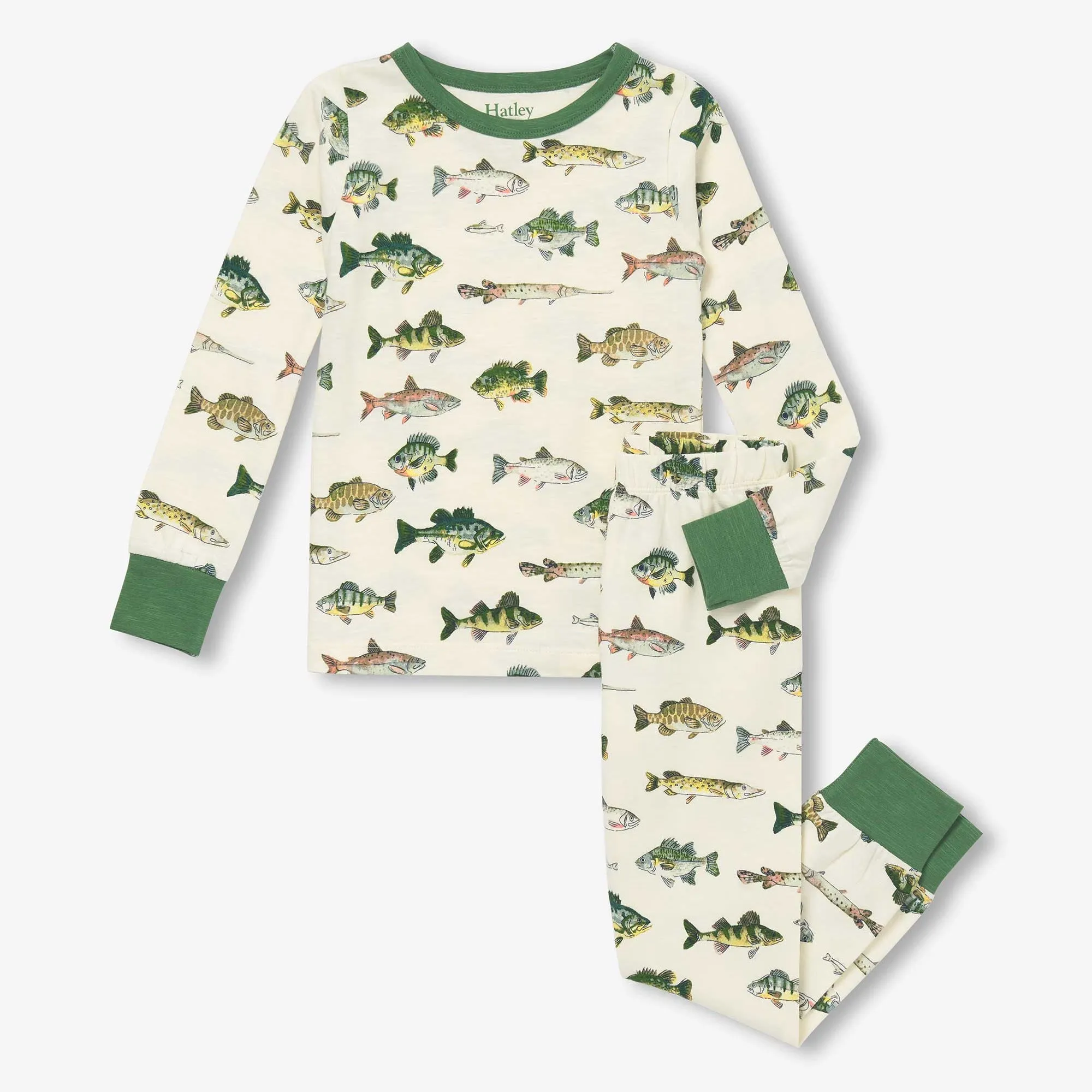 Real Fish Stretch Cotton Pajama Set