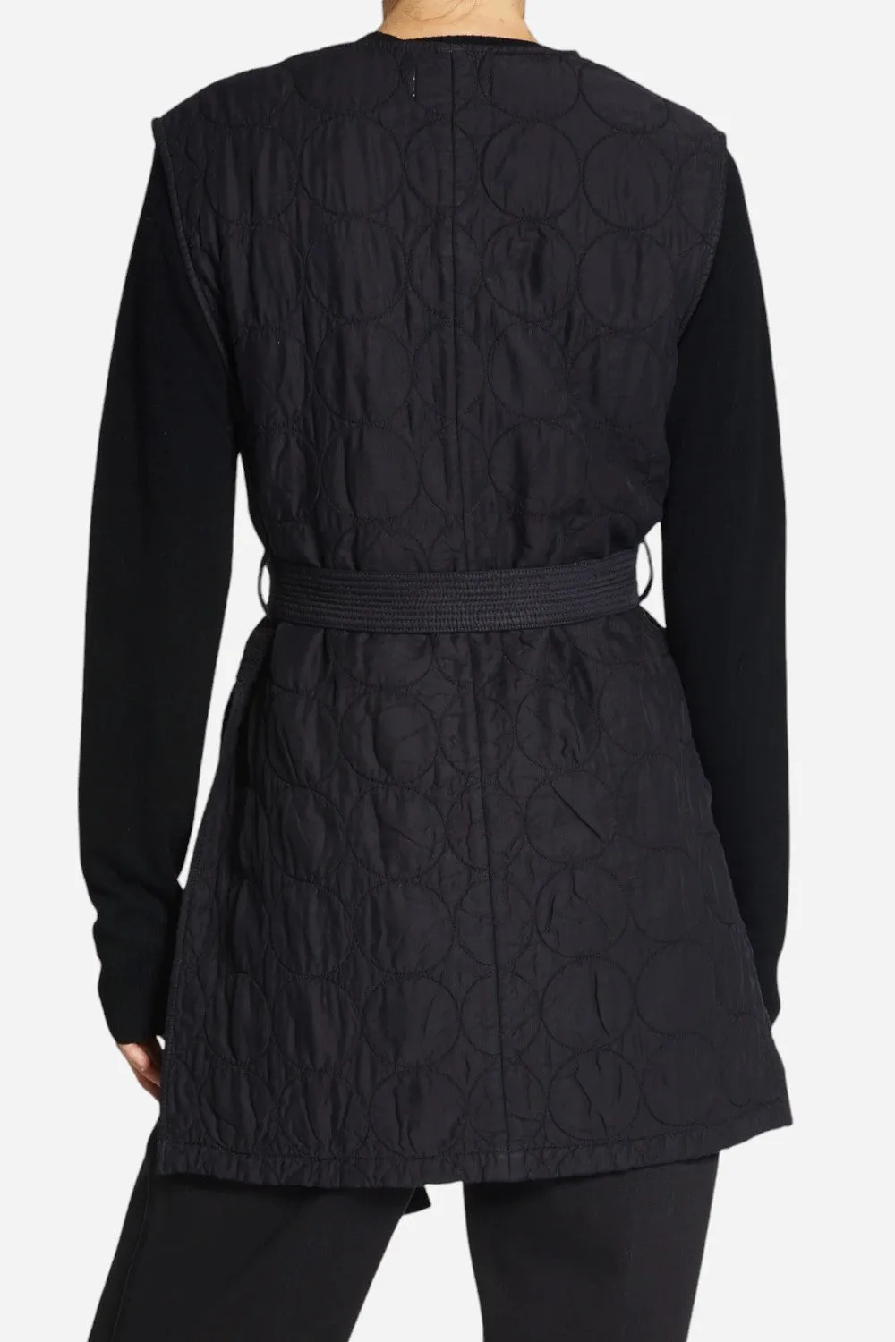 Saint Art Lucca Quilted Vest Black
