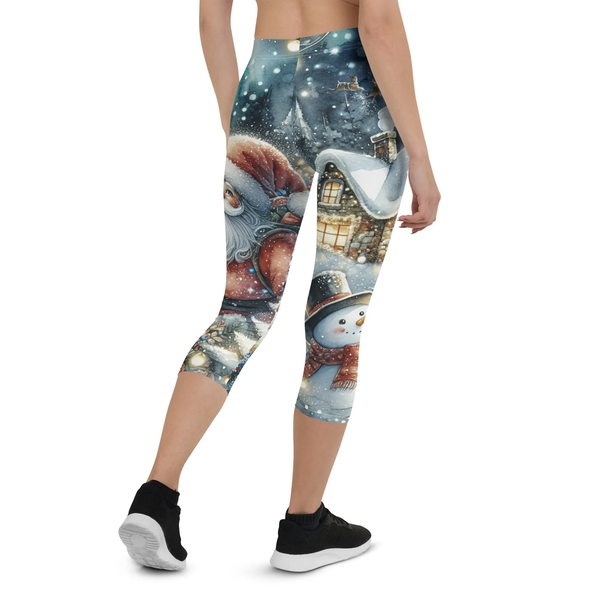 Santa's Cozy Cottage Capris