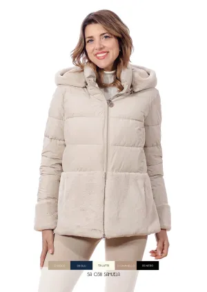 SATINETTE SAMUELA JACKET IN NUDE