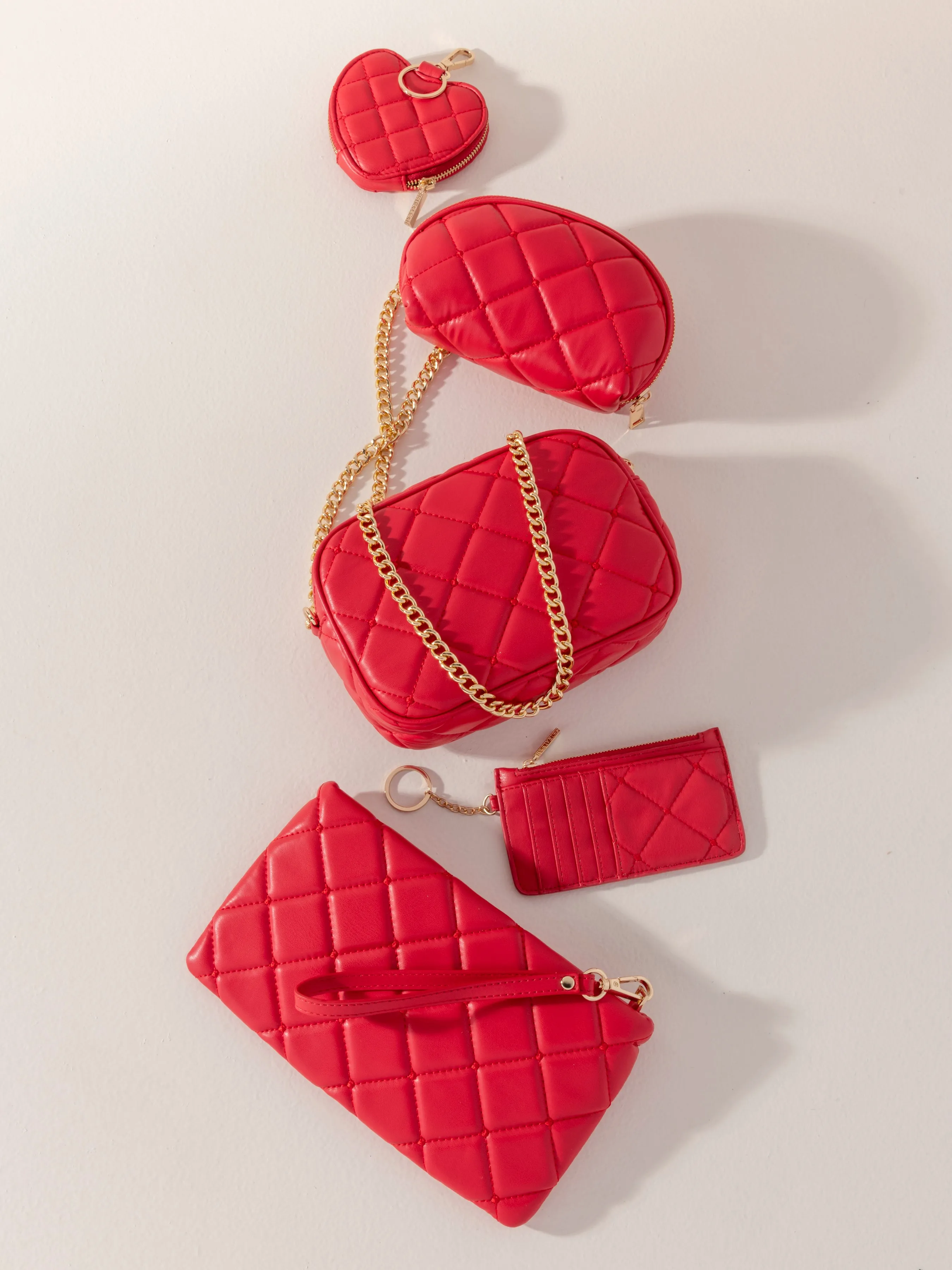 Shiraleah Mademoiselle Card Case, Red