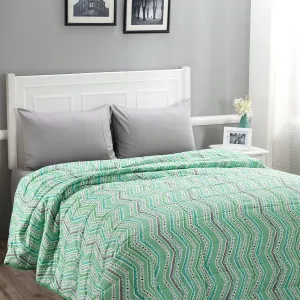 Soumak Light Weight Extreme Winter Quilt Green