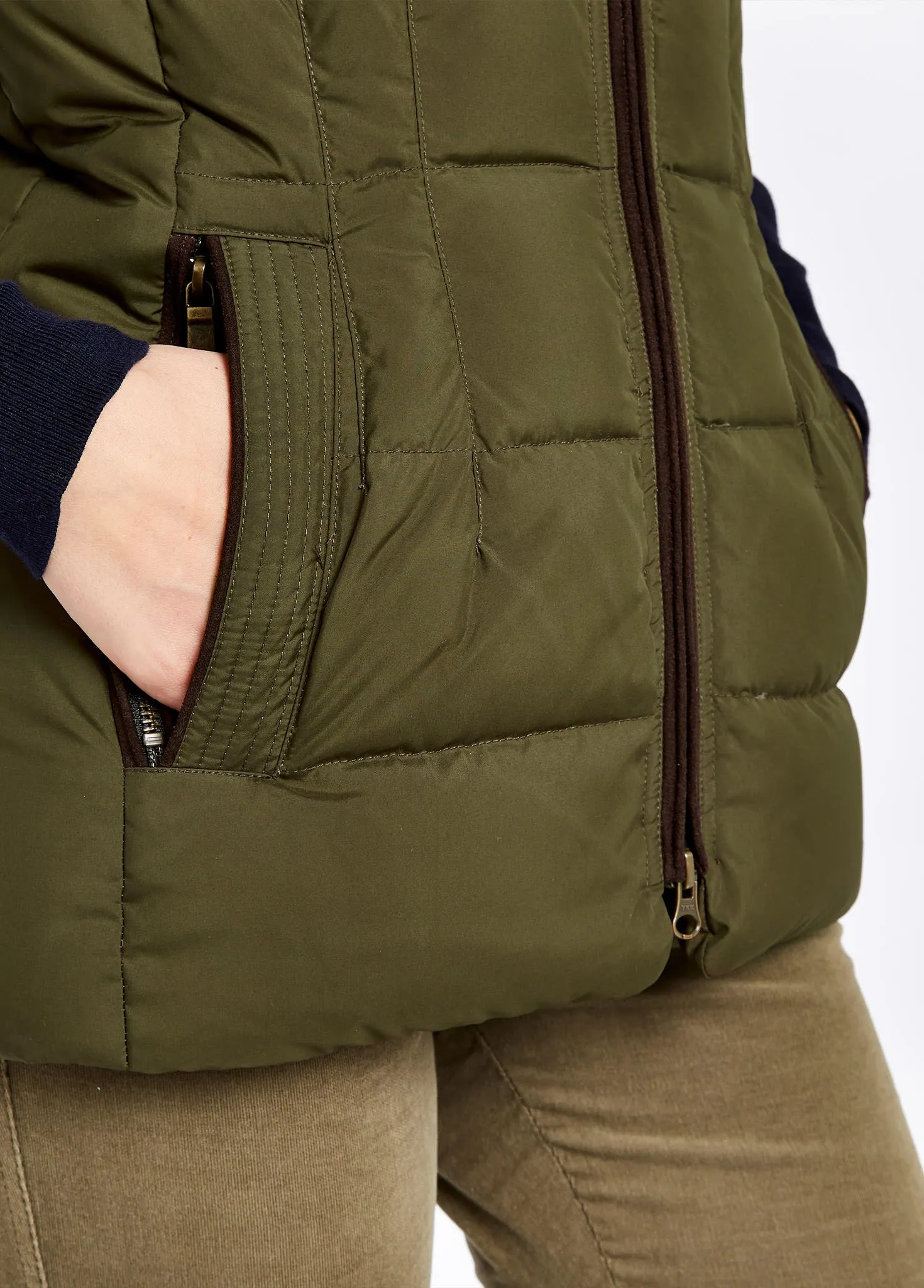Spiddal Quilted Vest - Olive