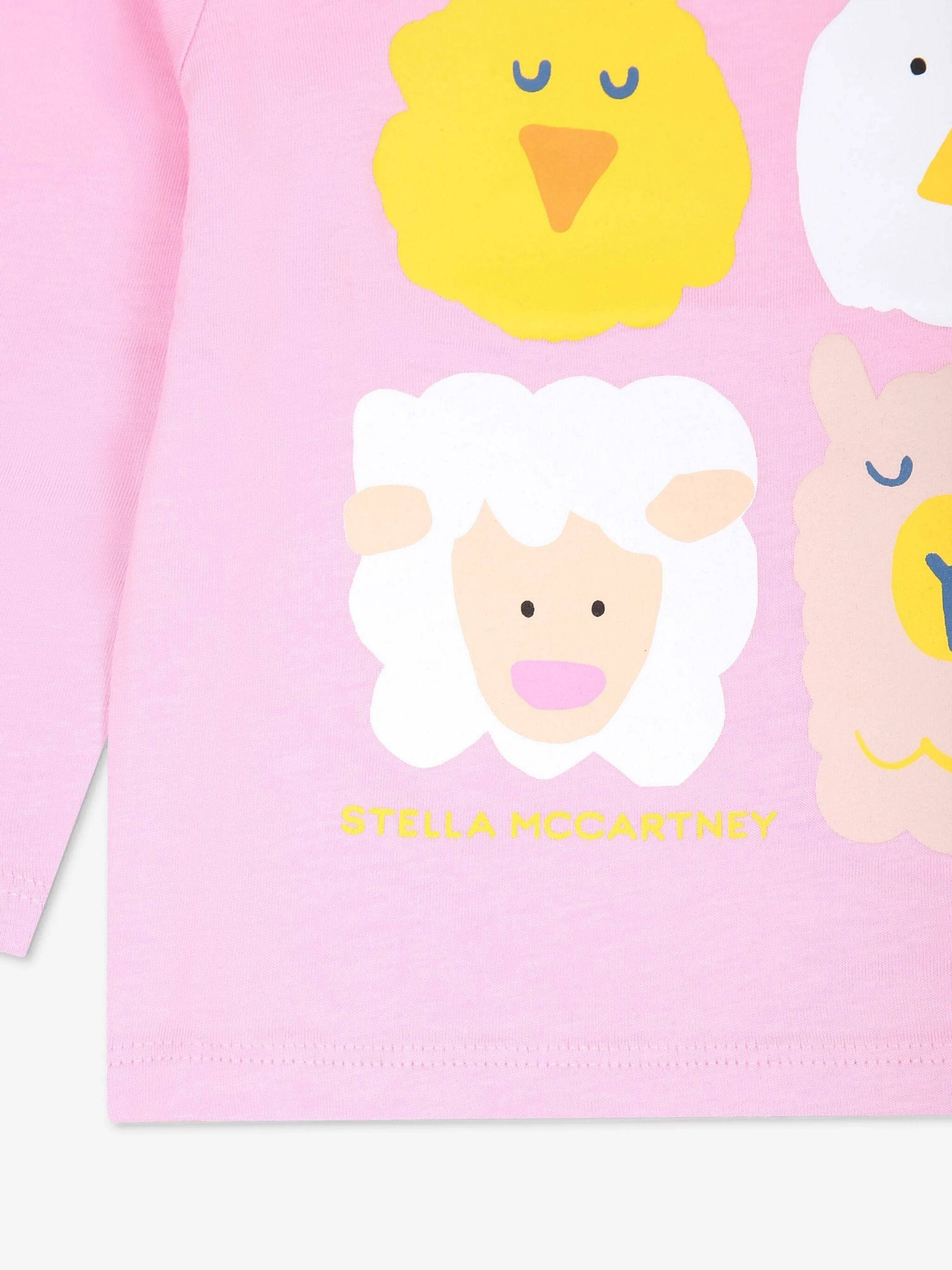 Stella McCartney Baby Girls Animals T-Shirt in Pink