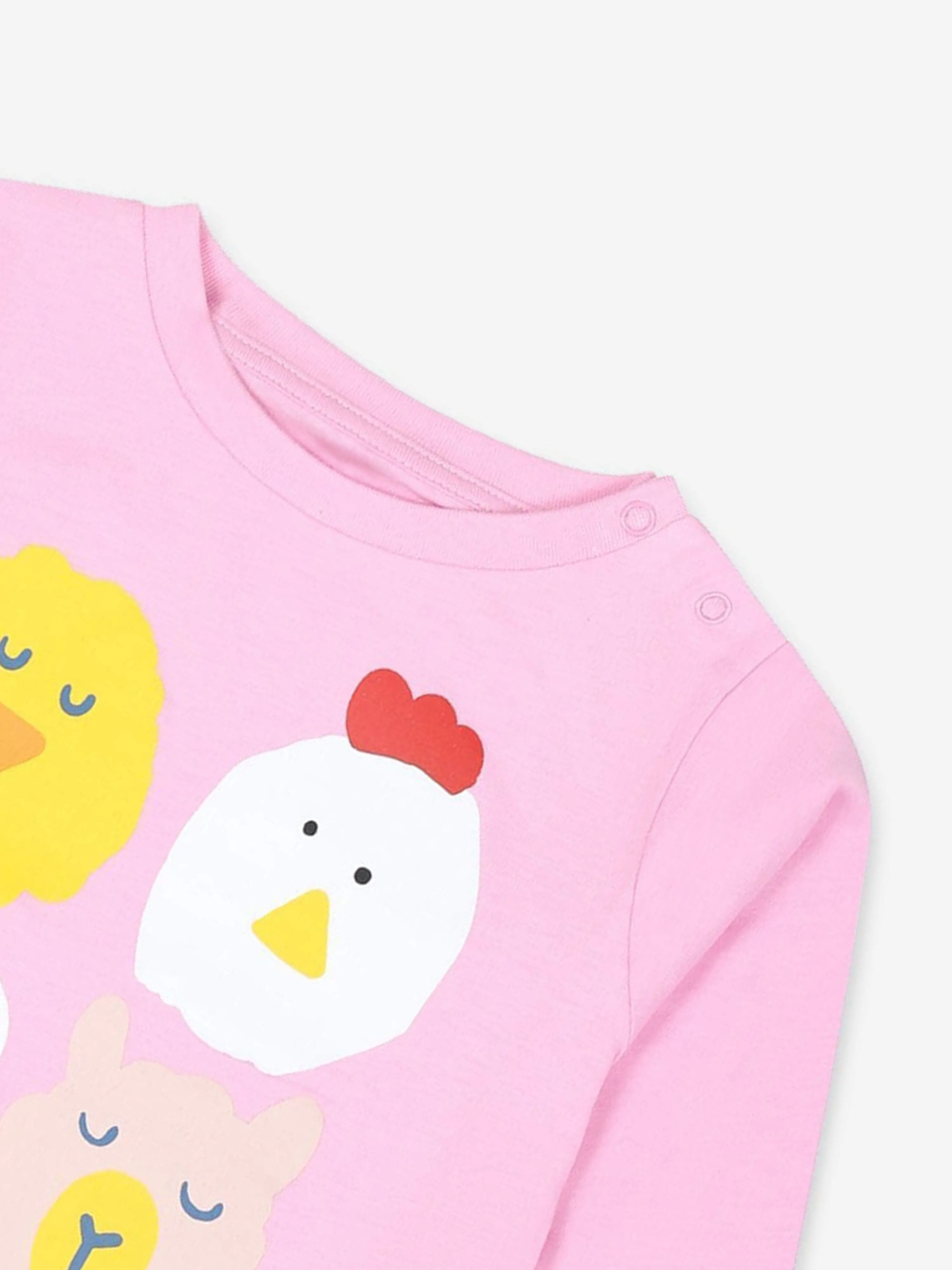 Stella McCartney Baby Girls Animals T-Shirt in Pink