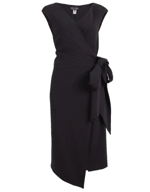 Stretch Wool Wrap Dress