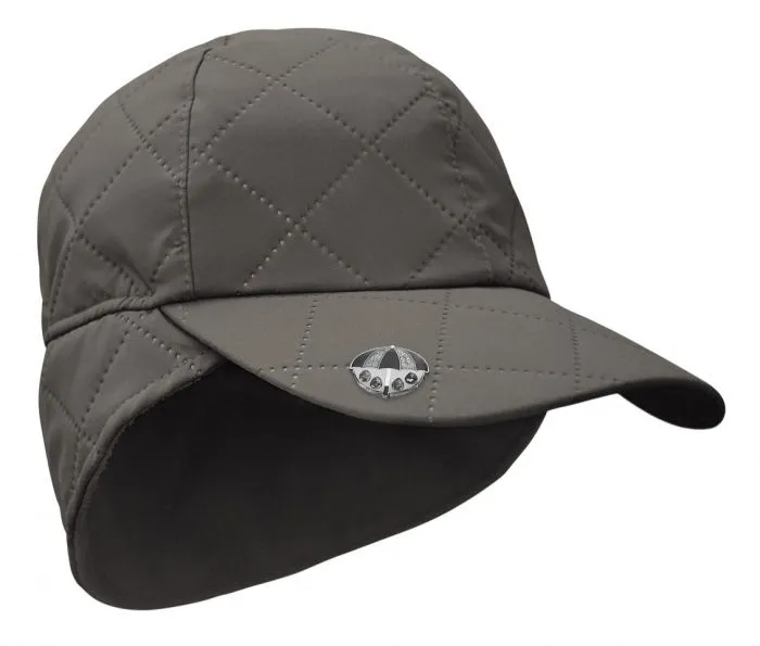 SURPRIZE SHOP Waterproof Quilted Winter Wind Cap Grey