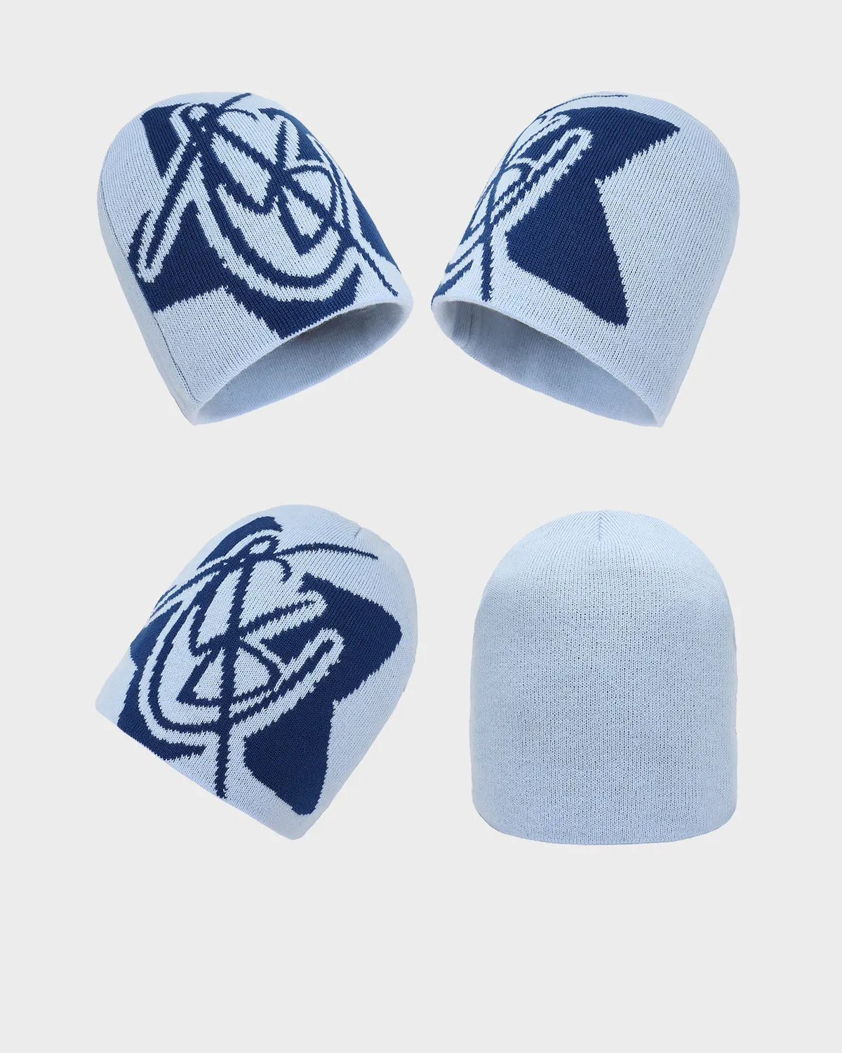 T&C Beanie Scarf Set in Baby Blue