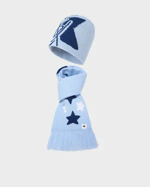 T&C Beanie Scarf Set in Baby Blue