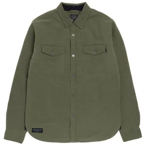 The Quiet Life Insulator Quilted Flannel Shirt Jacket - Olive