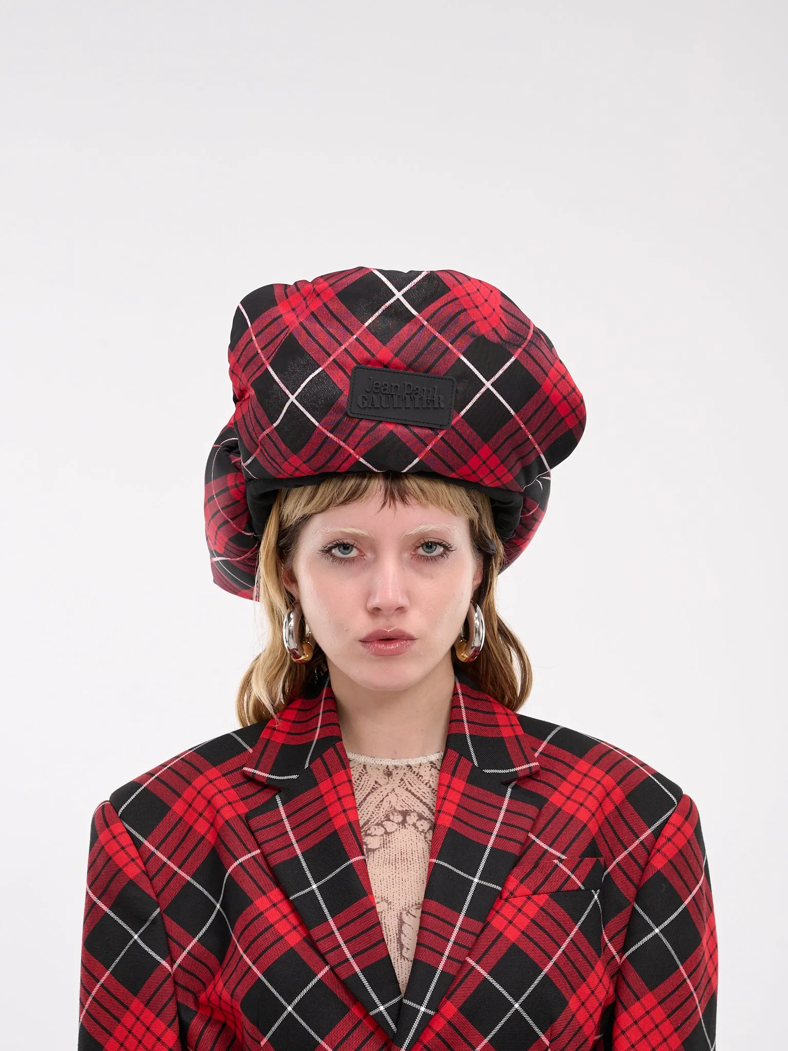The Tartan Ushanka (U-CC032P-C552-300001-RED-BLK-W)