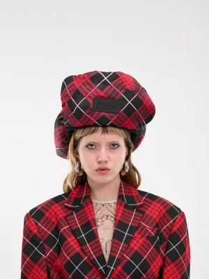 The Tartan Ushanka (U-CC032P-C552-300001-RED-BLK-W)