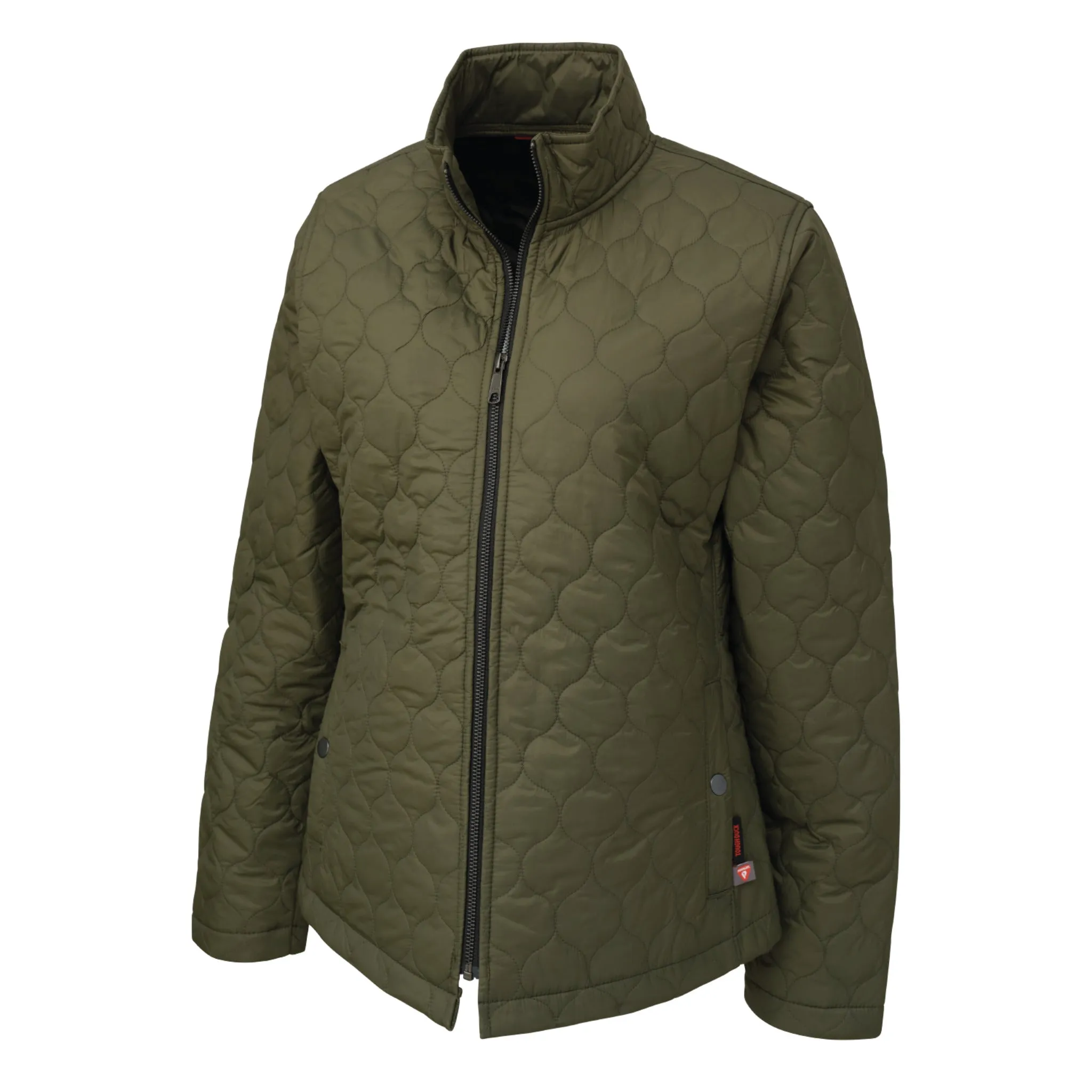 Tough Duck Women's Freezer Work Jacket WJ29, Quilted Nylon with PrimaLoft® Insulation, Water Repellent, Eco-Friendly, Warmth and Sustainability Combined | Sizes XS-2XL
