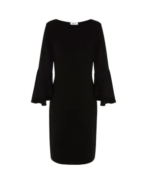 Tulip Sleeve Dress- Black