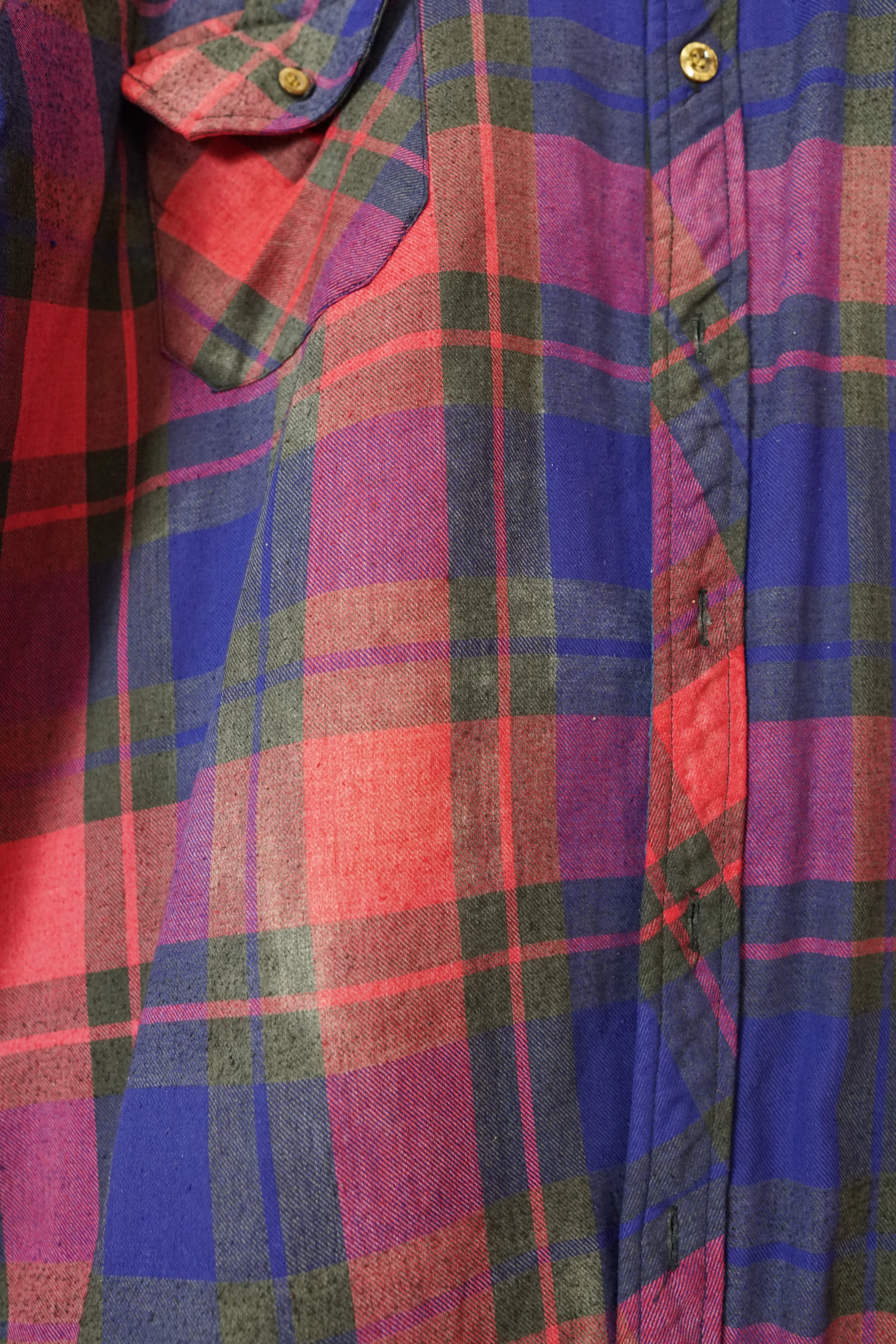 Vintage 80's Plaid Flannel Jacket