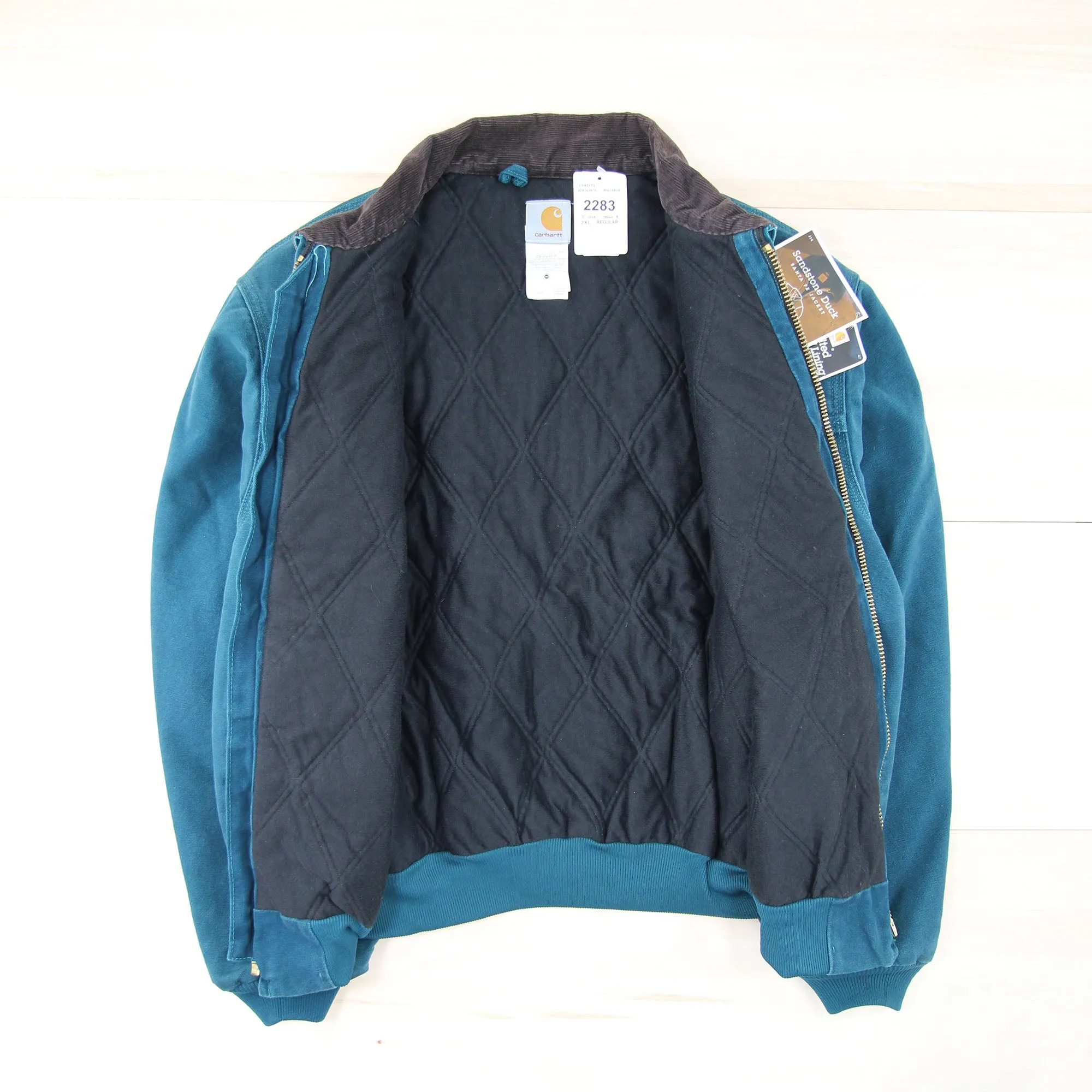 Vintage Carhartt J14 DTL (dark teal) Santa Fe Jacket NWT 2XL