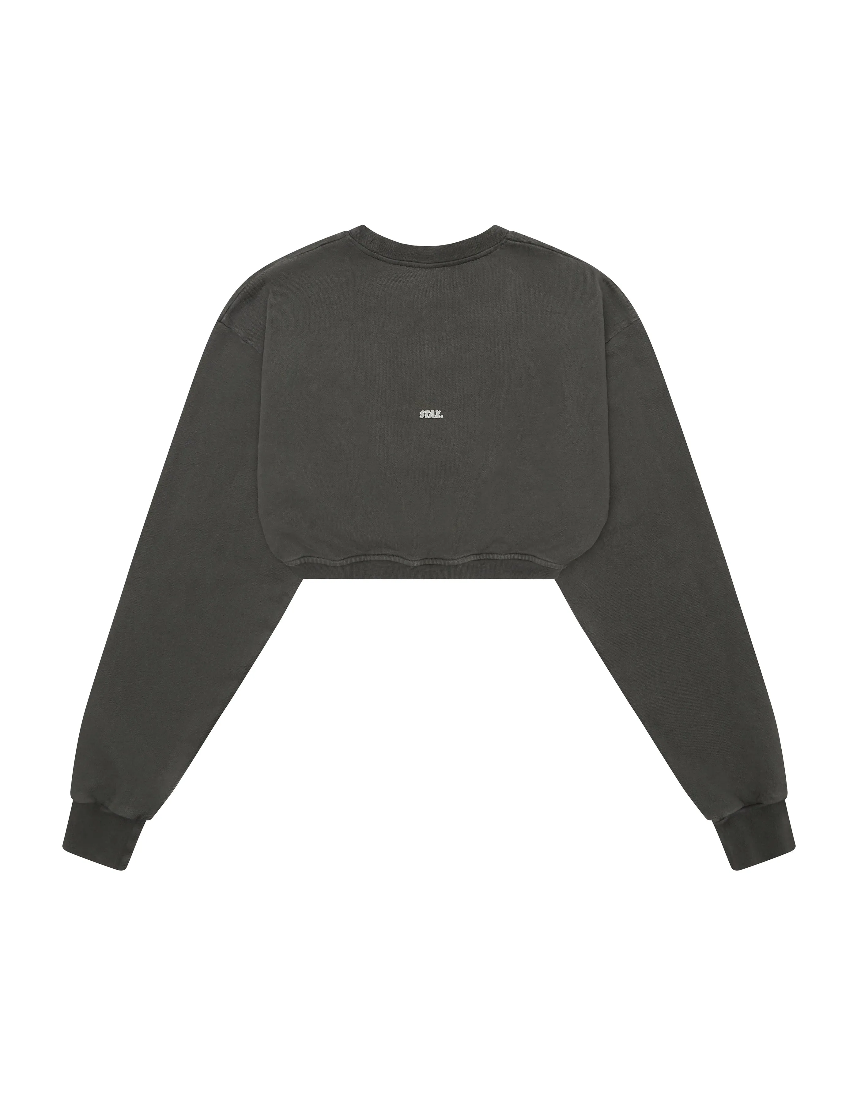 W23 Cropped Crew Neck- Ash
