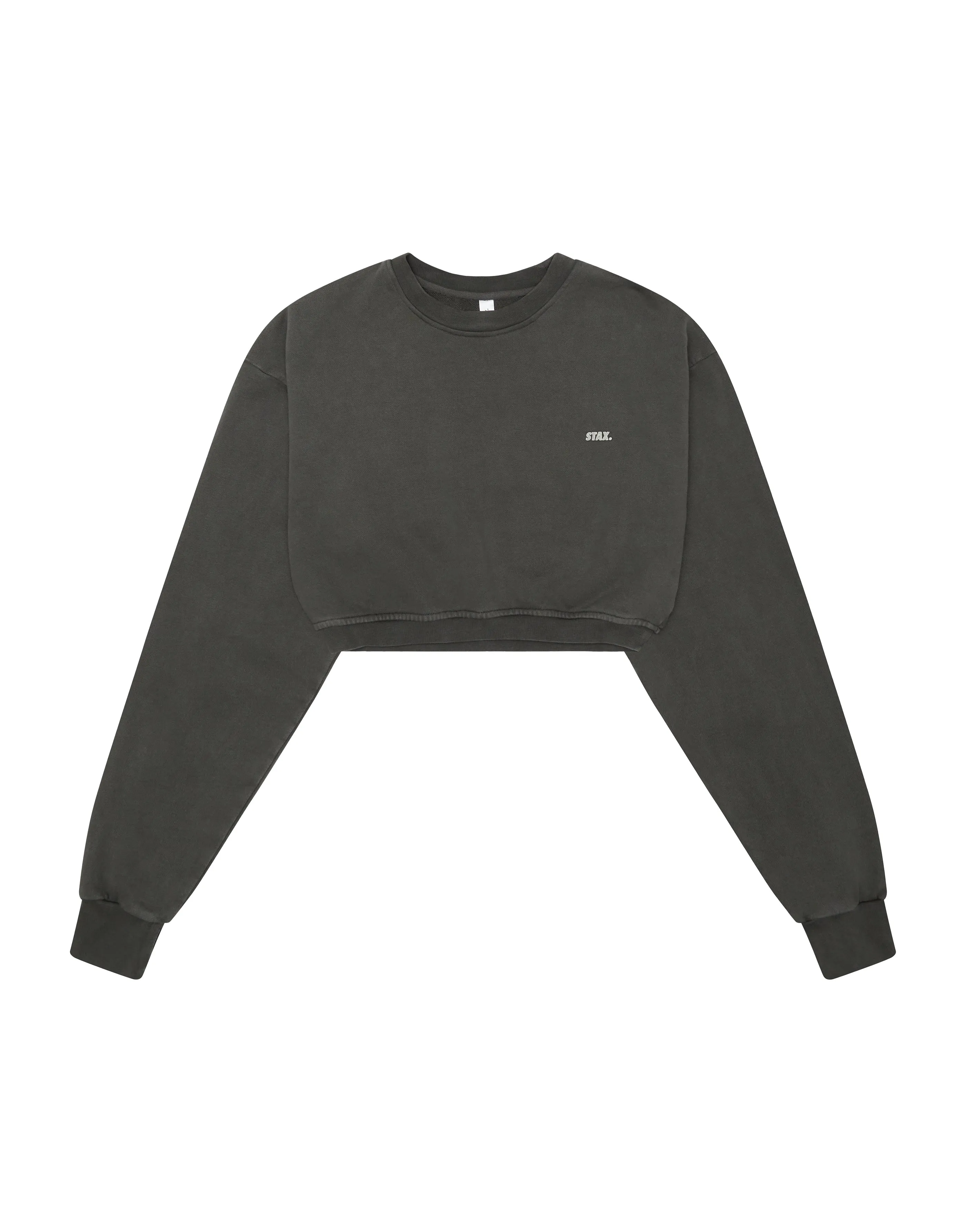 W23 Cropped Crew Neck- Ash