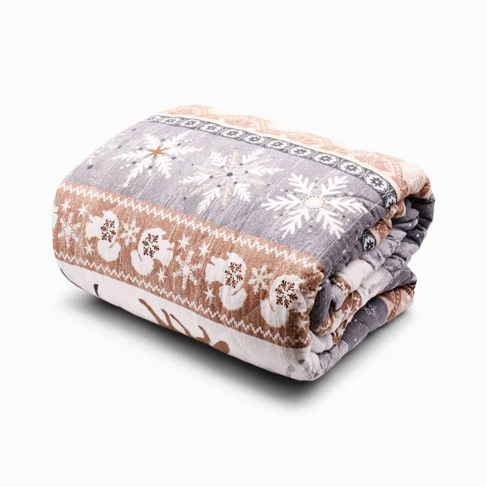 Warm Alaska Flannel Quilted Throw