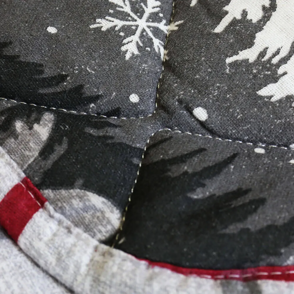 Warm Alaska Flannel Quilted Throw