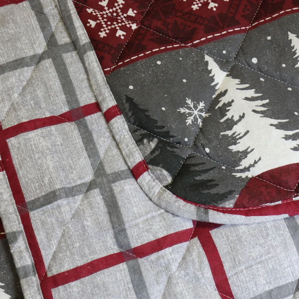 Warm Alaska Flannel Quilted Throw