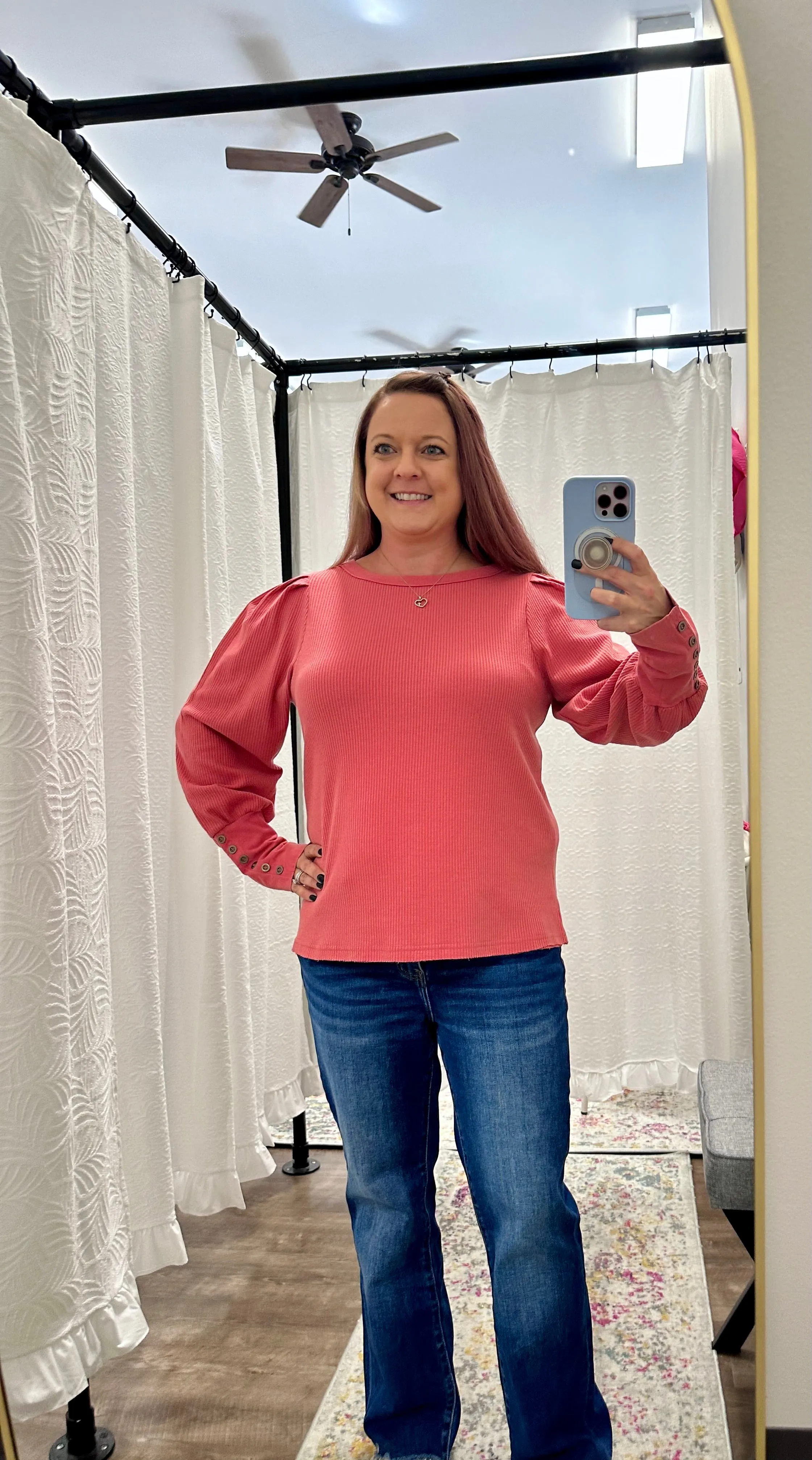 Washed Berry Thermal Top