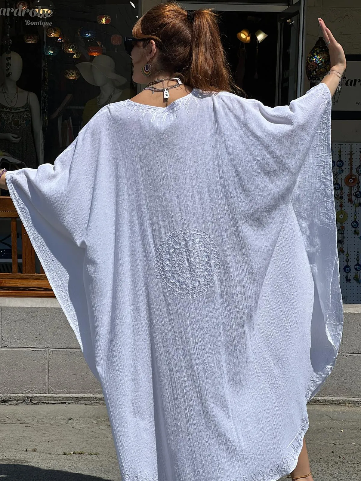 White Kaftan Dress