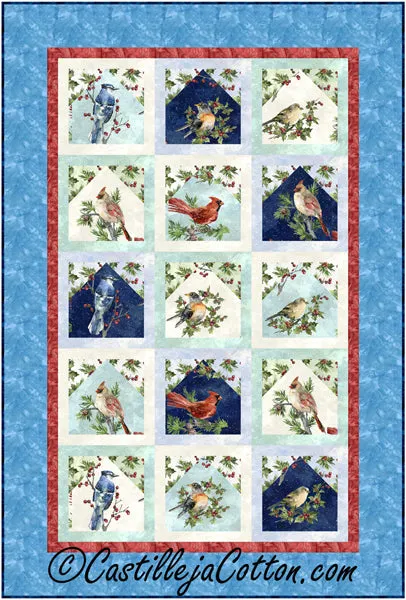 Winter Birds Quilt Pattern CJC-54031 - Paper Pattern