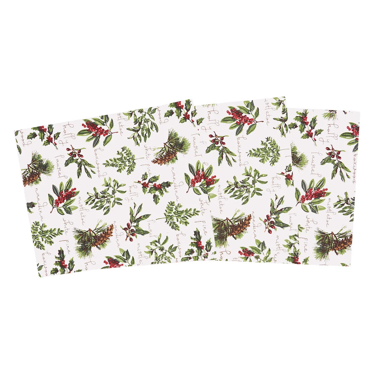 Winter Botanical Woven Table Linens